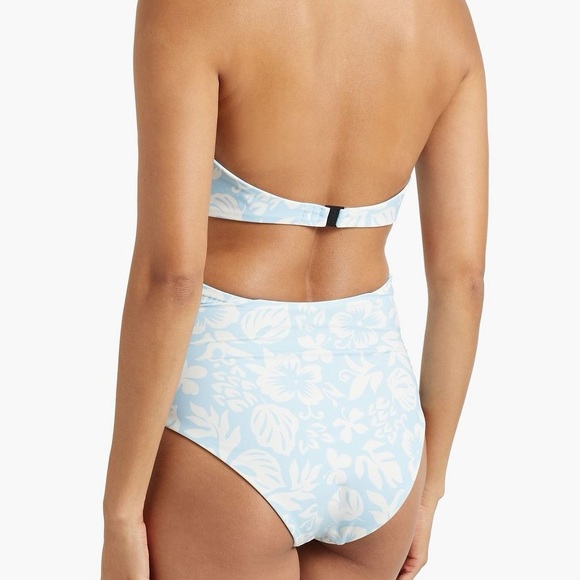 ONIA Blue Floral Cutout Swimsuit Size Small 4 - Picture 4 of 5